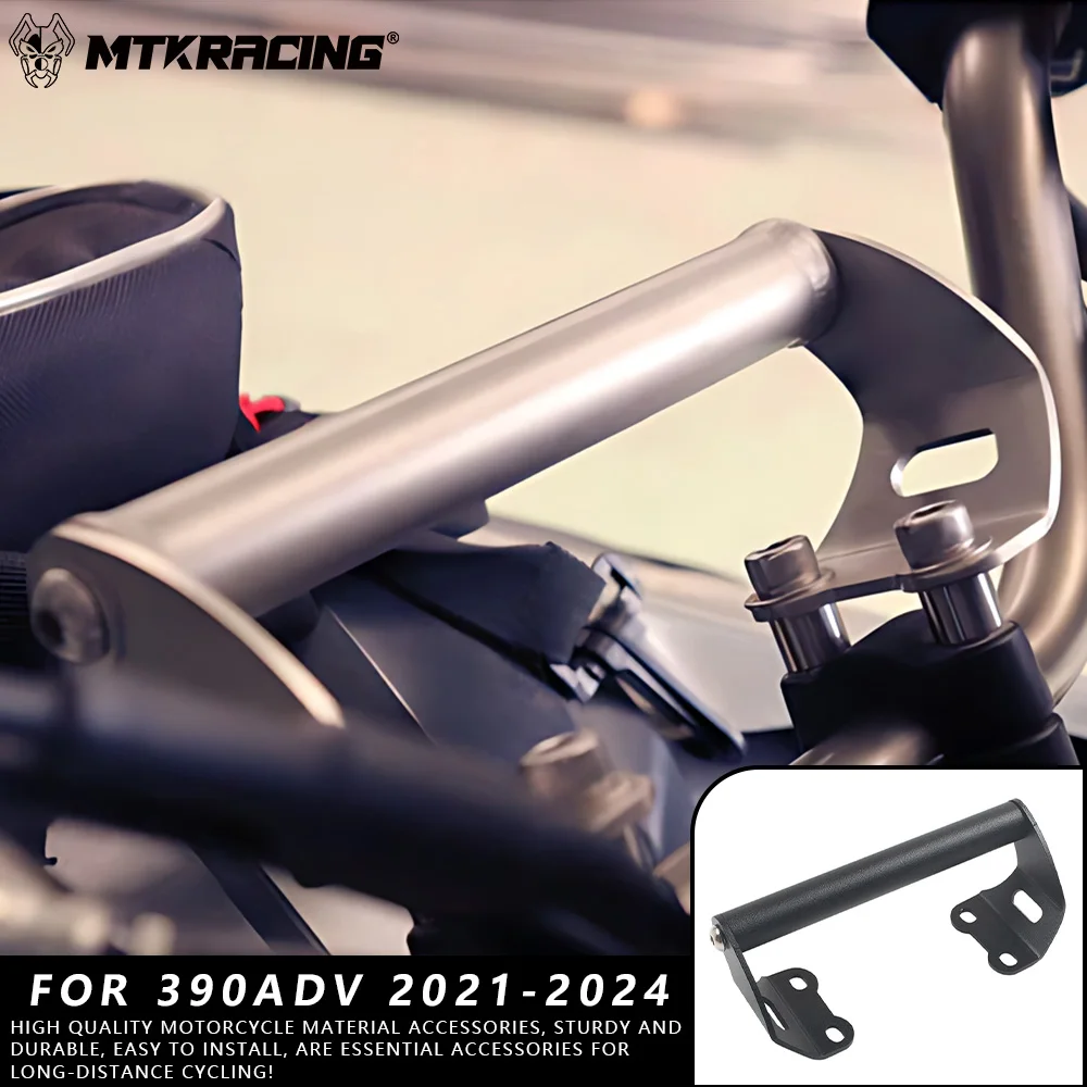 

MTKRACING For KTM 390 ADV 2021-2024 Motorcycle GPS Phone Navigation Bracket Front Bar Phone Holder Mount Stand
