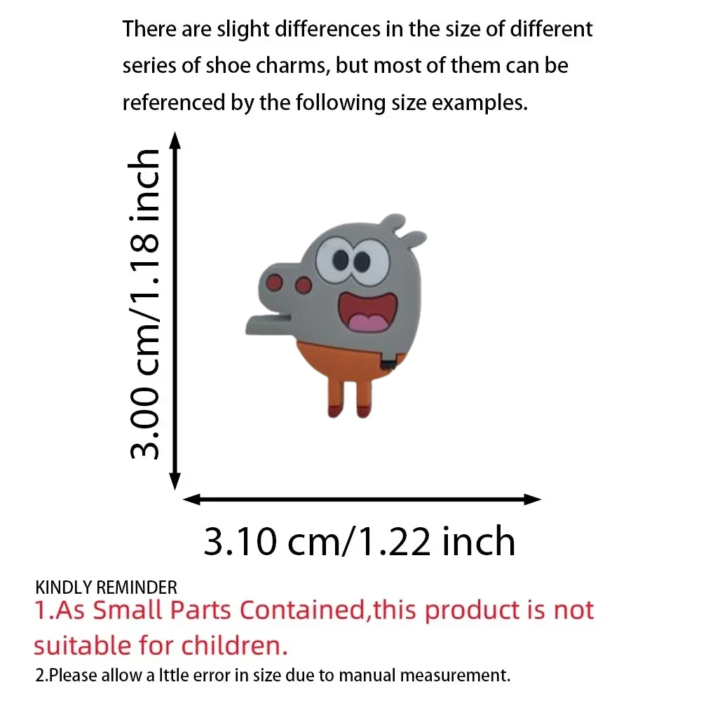 1-112pcs Cute Animal Cartoo Shoes Decorated pvc shoes charm Hawaiian selling designer custom crocodile charm Young holiday gifts