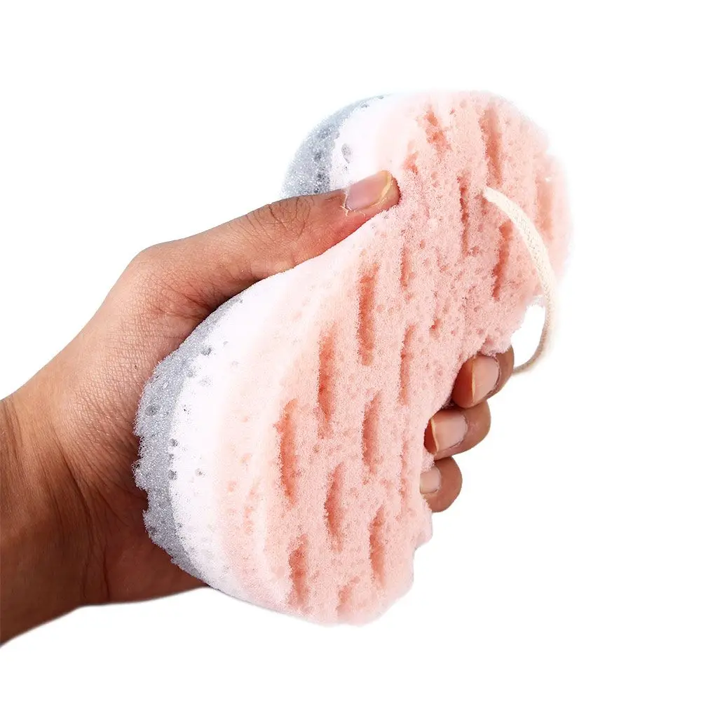 Soft High Quality Exfoliation Massage Brush Quick Foaming Body Brush Shower Rub Sponge Bath Ball Sponge Scrubber