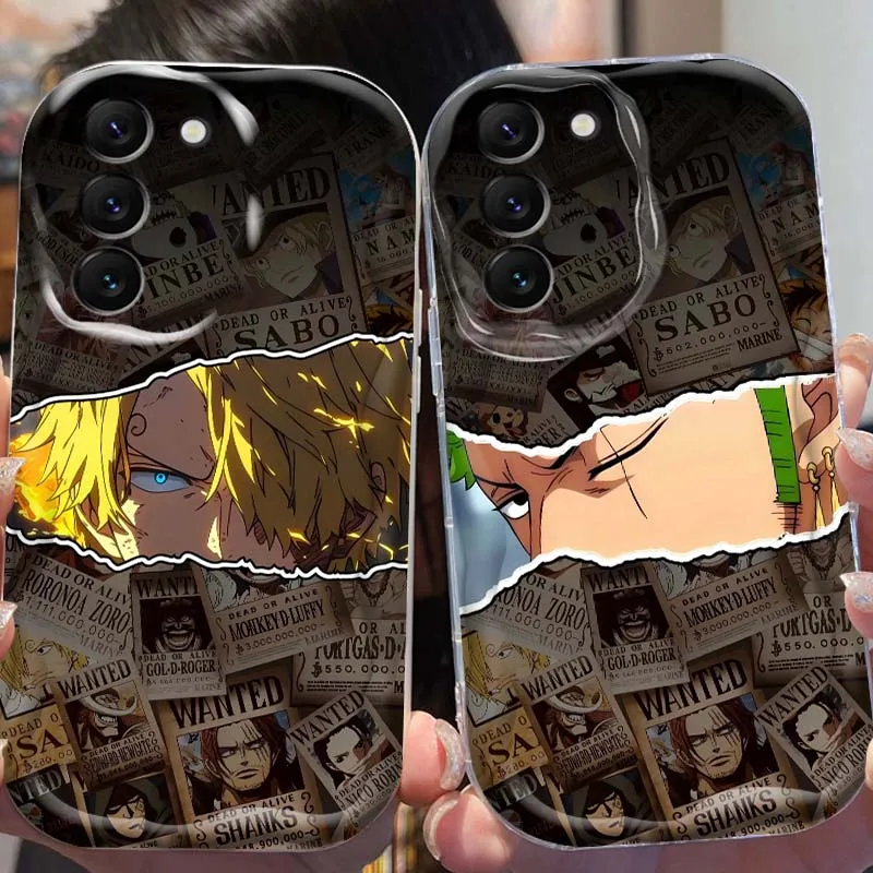 

Anime One Piece Zoro Sanji For Samsung Galaxy S25 S24 S23 S22 S21 S20 A16 A55 A05 A07 Ultra Plus FE 5G Wave Oil Phone Case