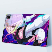 C-Cyberpunk Edgerunners Lucy For Xiaomi Redmi Mi Pad 2 4 5 6 6s 7 8 11 12.5 12.4 11.2 8.7 SE Pro Plus Max Cover Tablet Case