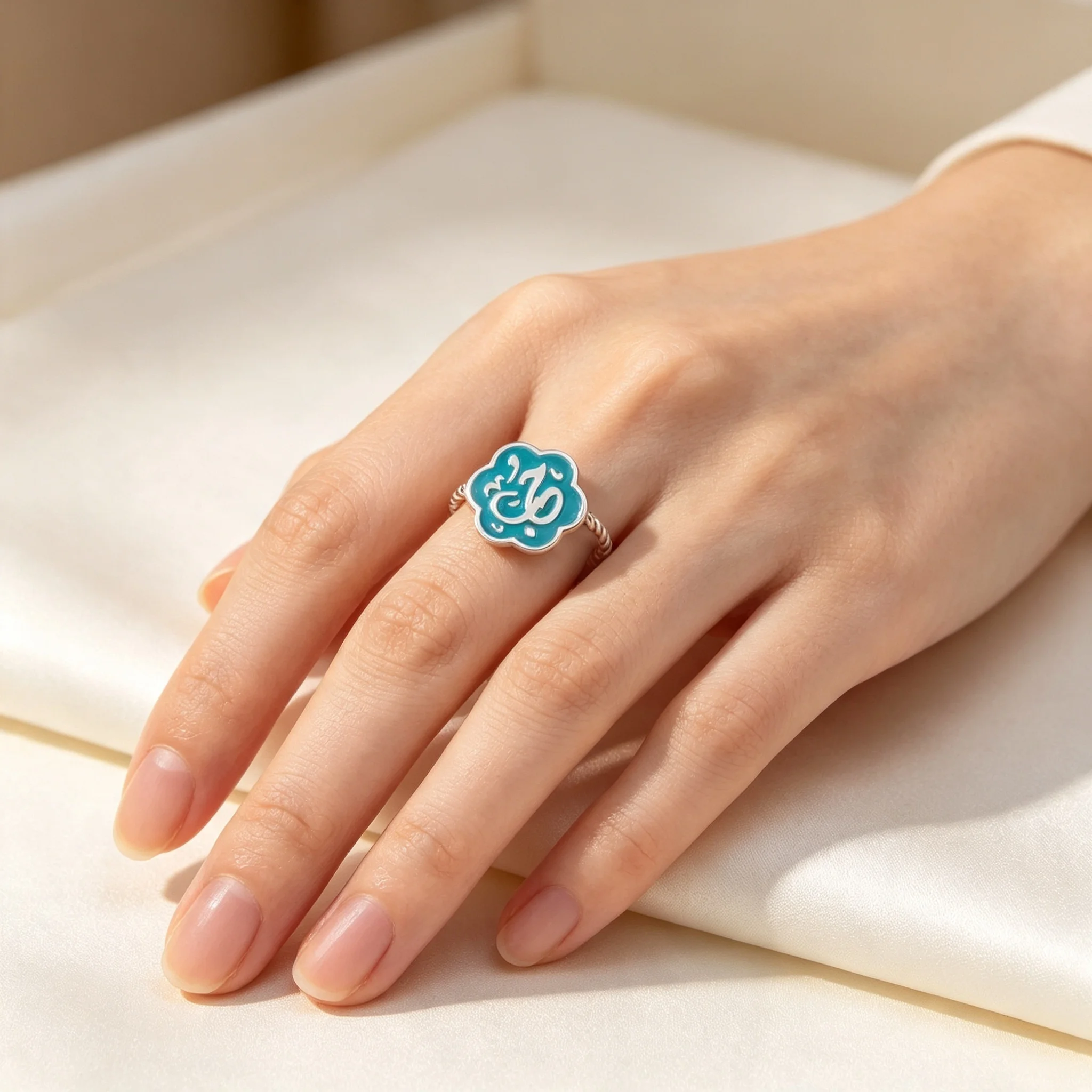 แหวนเปิดเคลือบลายดอกไม้หลากสี - Ethnic Fashion Wear For Women บทวิจารณ์และราคา