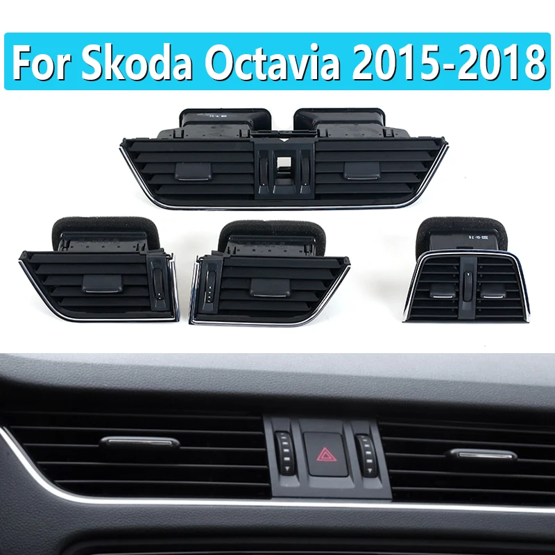 Car Air Vent Grill Cover Trim For Skoda Octavia 2015 2016 2017 2018 5ED819701 5ED819702 5ED820951 5ED819203