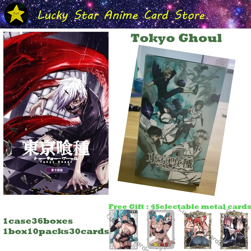 1box30pcs Cards Anime Cards Toy Tokyo Ghoul Collection Cards Cosplay Board Game Cards Hardcover Collection Box