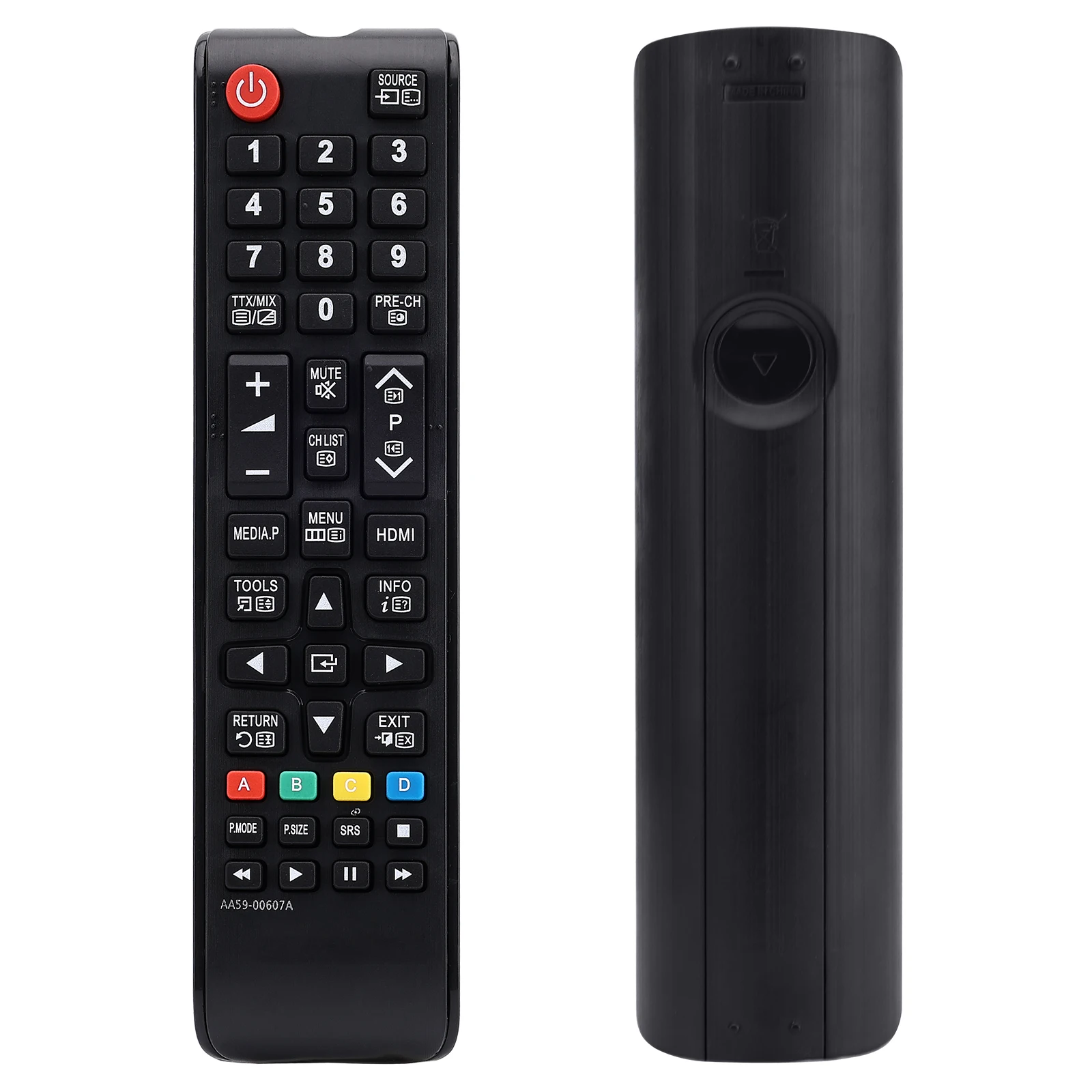 Nuevo control remoto universal para todos los controles remotos de TV Samsung AA59-00607A, reemplazo compatible con todos los televisores inteligentes Samsung, LED, LCD, HDTV, 3D,