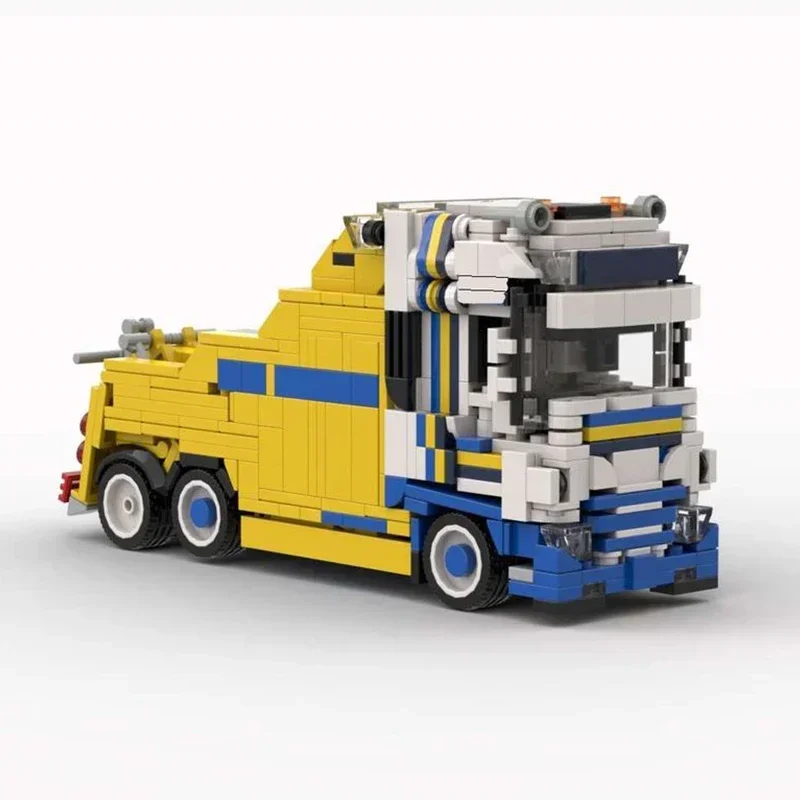 Moc Bouwstenen Stadsreddingsauto Model Daf Xf Recovery Truck Technologie Modulaire Blokken Geschenken Kerstspeelgoed Diy Sets Assemblage