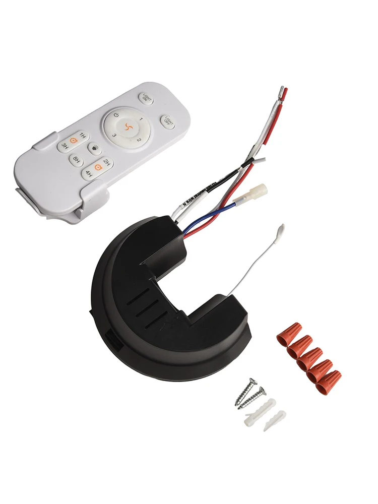 

Office 3 Speed Ceiling Fan Remote Remote Control Bracket Strong Signal Reception 3-speed Options Easy Installation