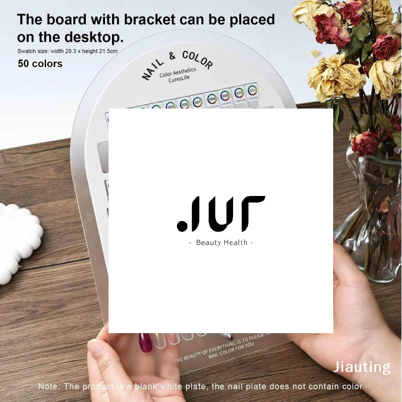 

Premium Acrylic Nail Color Plate Magnet Nail Tips Display Board Comparison Color Card With Number Stickers For Nail Salon