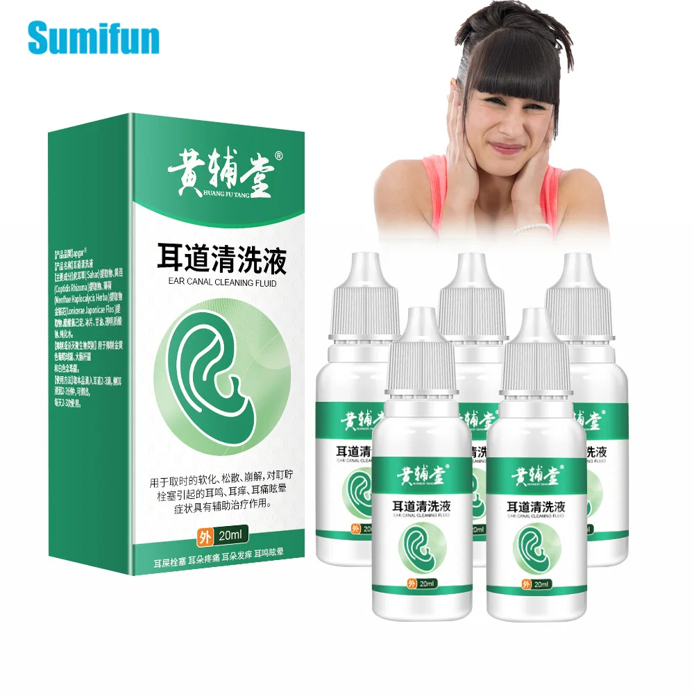 2/3/5Pcs Ear Canal Cleaning Solution Itching Earache Tinnitus Dizziness Antibacterial Activity Pain Relief Health Care Plaster