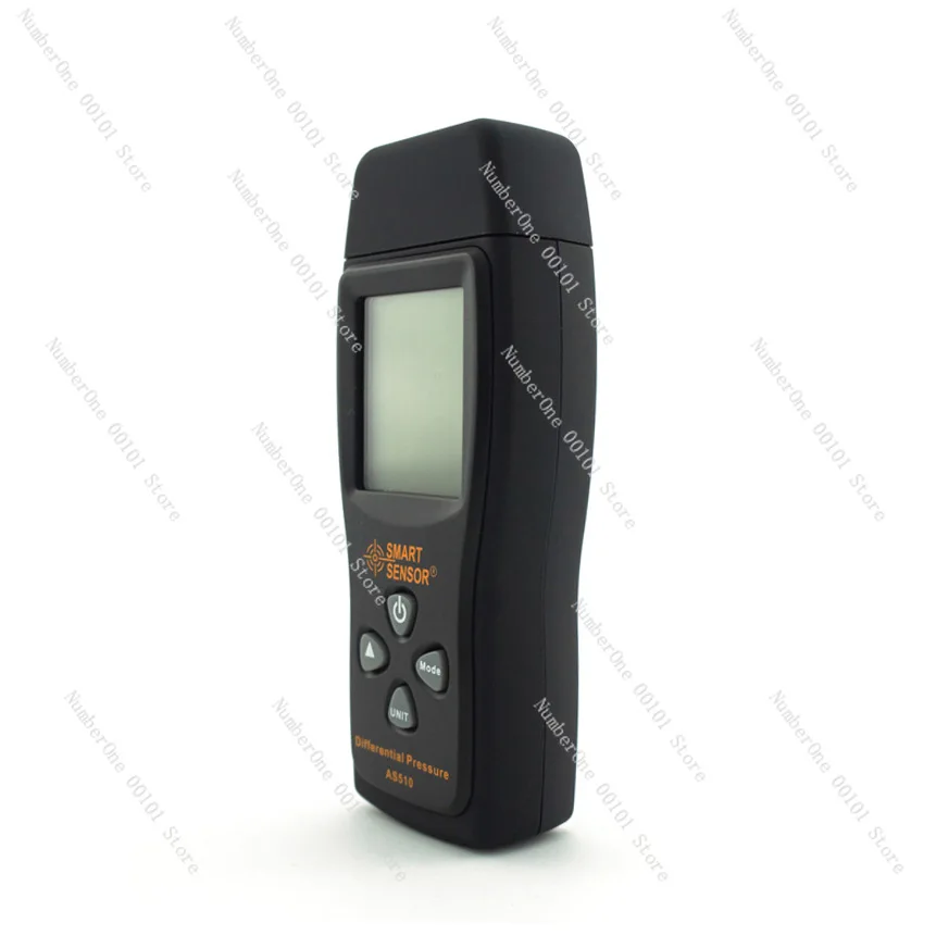 AS510 Handheld Digital Manometer Multi-Unit Air Differential Pressure Gauge for HVAC Gas Pipeline Testing