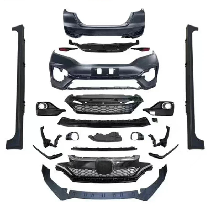 14-20 Third-generation Fit GK5/GP5 modified large surround RS front and rear bumpers carbon fiber hood grille