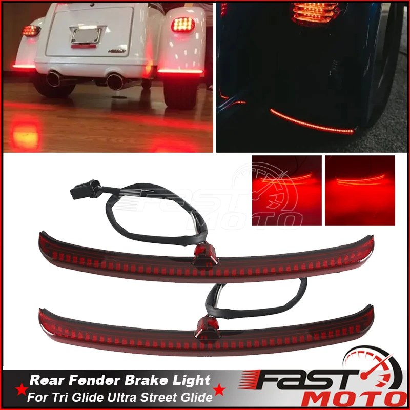 

Motorcycle Parts Accessories LED Fender Brake Light Running Lamp For Harley Touring Street Tri Glide 2009-2021 Fender Stoplight
