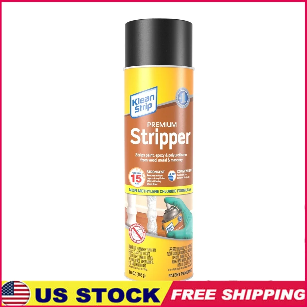 

Премиальный стриппер, 16 унций, краска, эпоксидная смола, полиуретан, средство для удаления дерева, металла, кладки, многослойная отделка, безопасные небольшие проекты