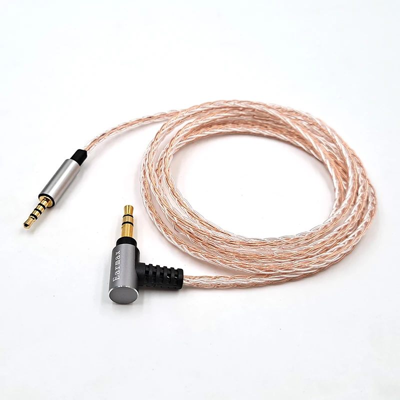 ل JBL LIVE2 Y40 Y50 OE2 E30 E45 E50 E55BT PXC480 PXC550 DT240 K845BT سماعة استبدال 8 الأساسية الفضة مطلي ترقية كابل