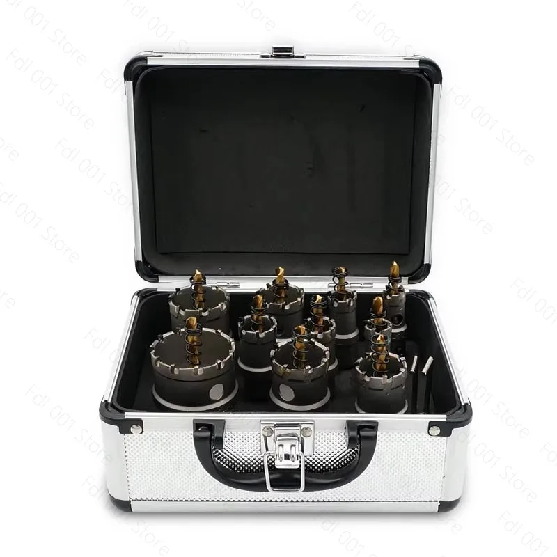 10pc 5A Carbide Tip TCT Drill Bit Hole Saw 16,18,20,22,25,30,35,40,50,53mm Drill Bit Set Hole Saw Cutter For Stainless Steel