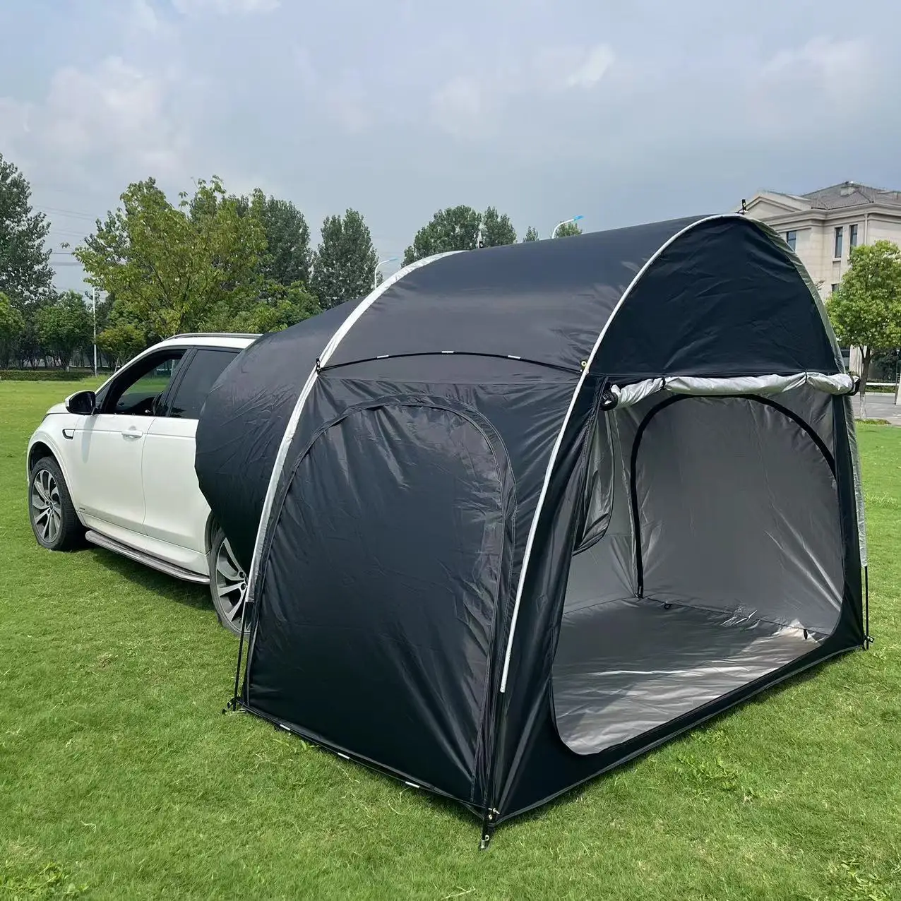 Upgrade and widen 4 cars Wide double door bicycle tent, storage