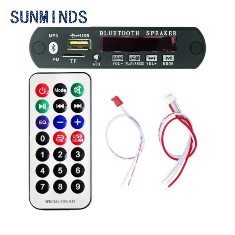 1sets For Bluetooth MP3 Decoding Board Module w/ SD Card Slot / USB / FM / Remote Decoding Board Module M011