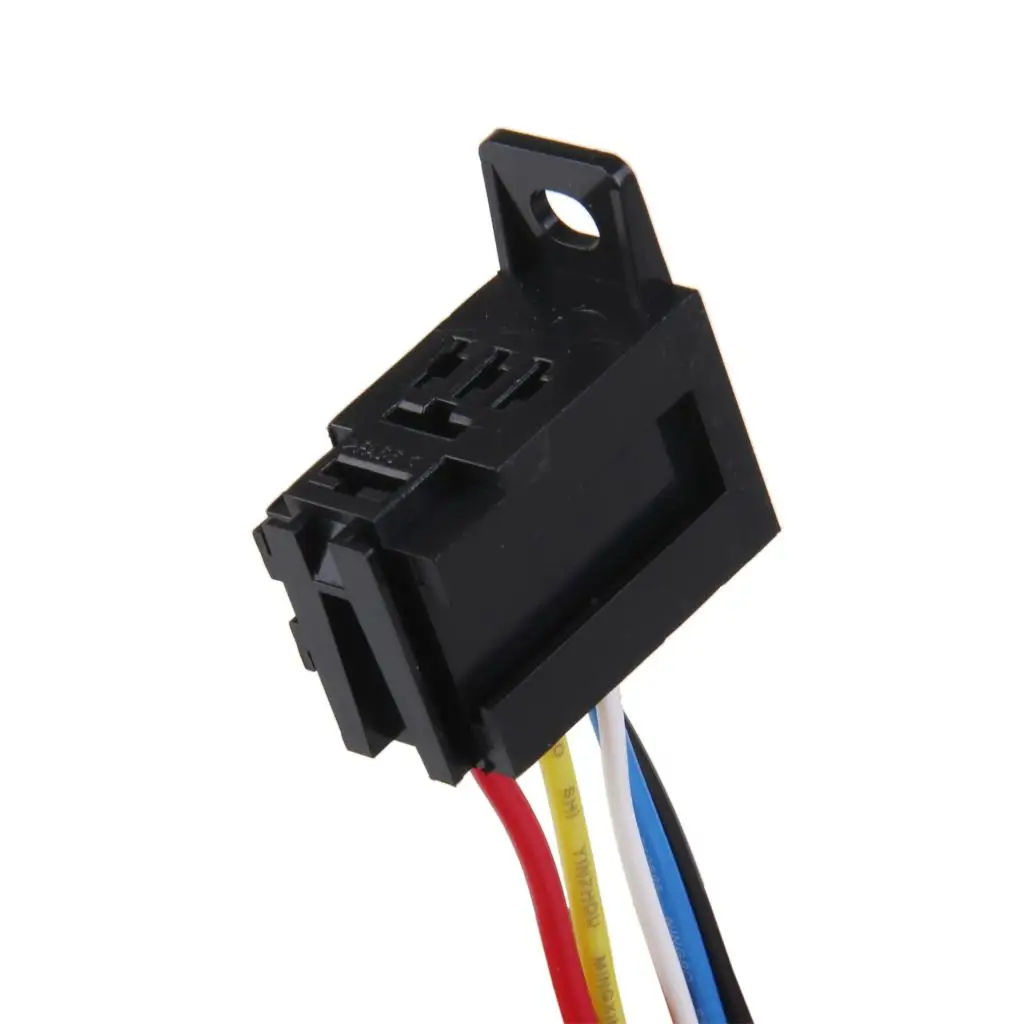 Automotive 12V Relay Harness Wiring Socket Metal Plugs Connector for Universal Car Relay 5 Pin Use