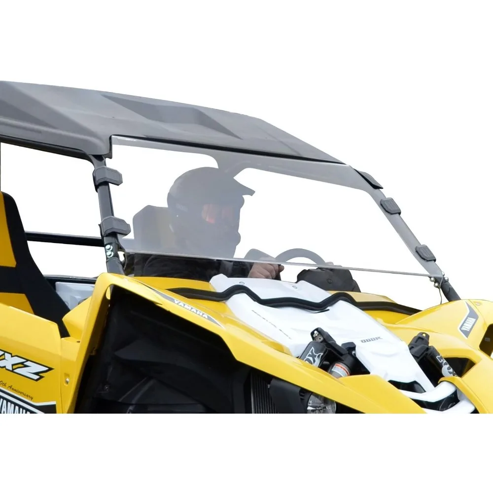 

Heavy Duty SCRATCH-RESISTANT Full Windshield Compatible with 2016-2018 Yamaha YXZ | 1/4" Thick Polycarbonate | XR Optic Hard Co
