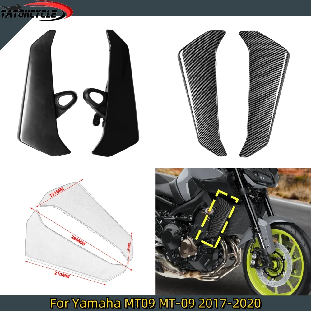 

For MT-09 MT09 MT 09 Motorcycle ABS Plastic Radiator Side Panels Protector Cover Fairing Kit 2017-2020 2018 2019 Accessories