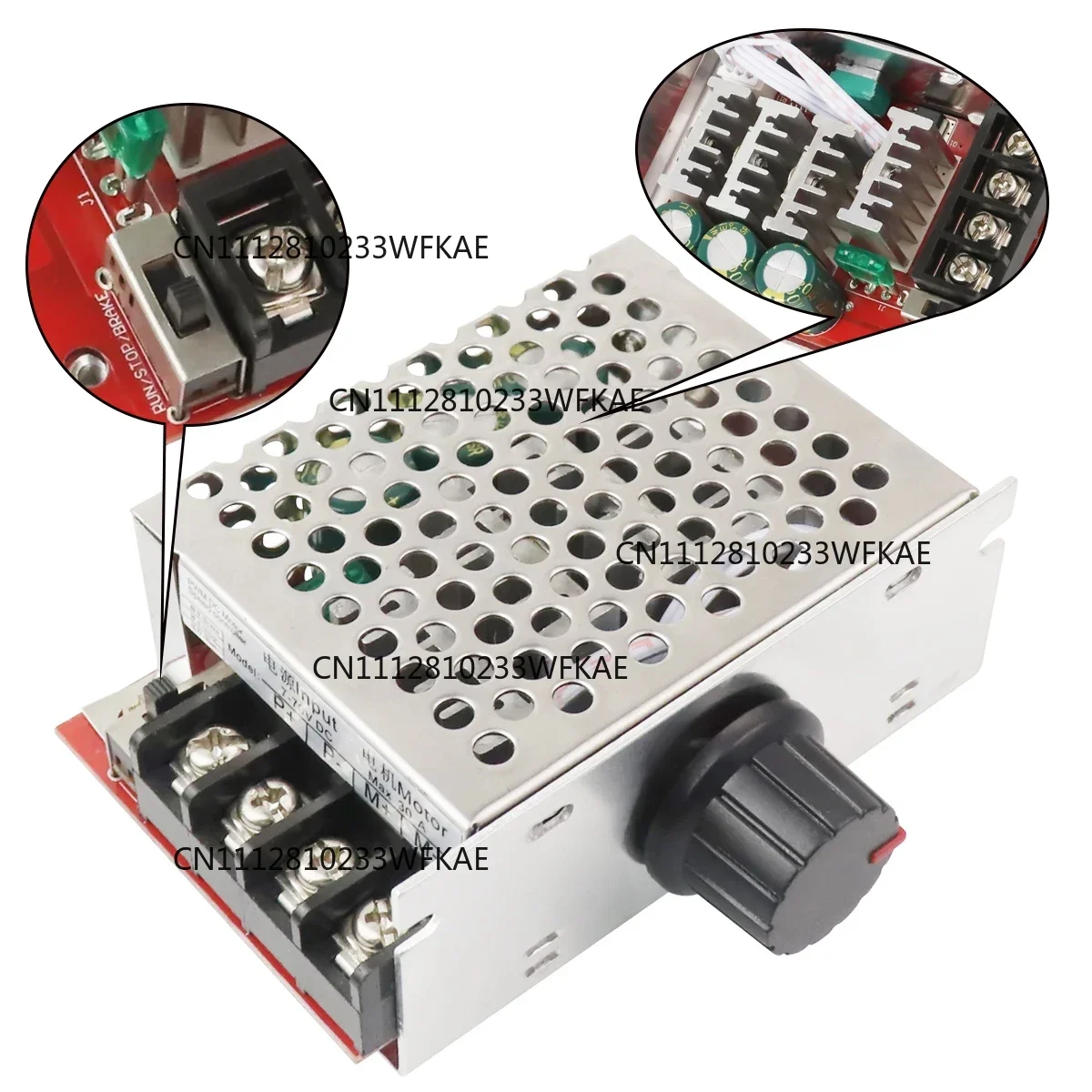 PWM DC Motor Governor 12V 24V 60V 72V 30A Speed Control Switch Module Motor Controller