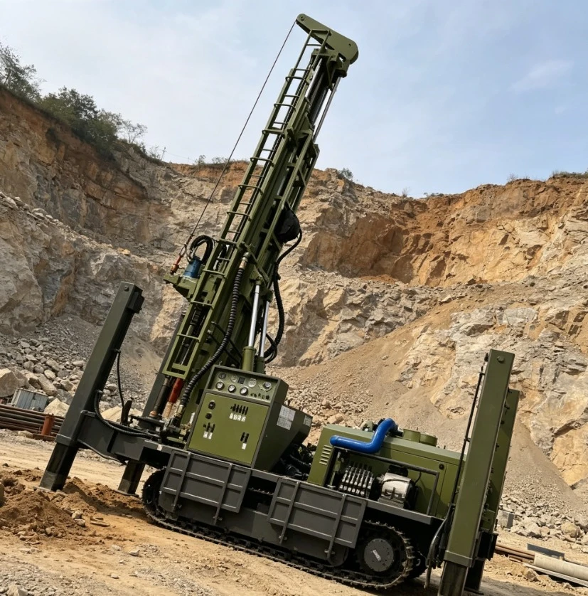 Economical and Efficient Rotary Water Well Drilling Rig to Cope with Geological Conditions Such As Soil and Rock Layers