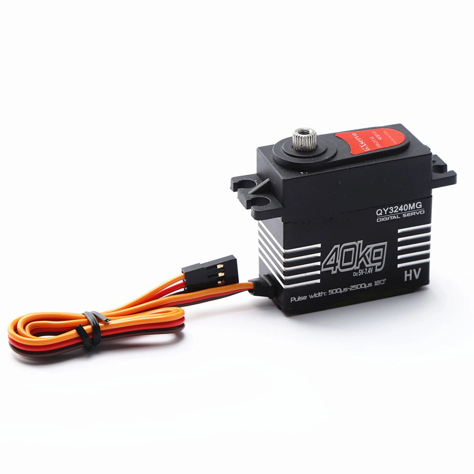 40KG Digital Servo Waterproof Large Torque Metal Gear 180° with 25T Servo Arm Digital Servo Kit for 1/8 1/10 RC Car RC Robot - view 4