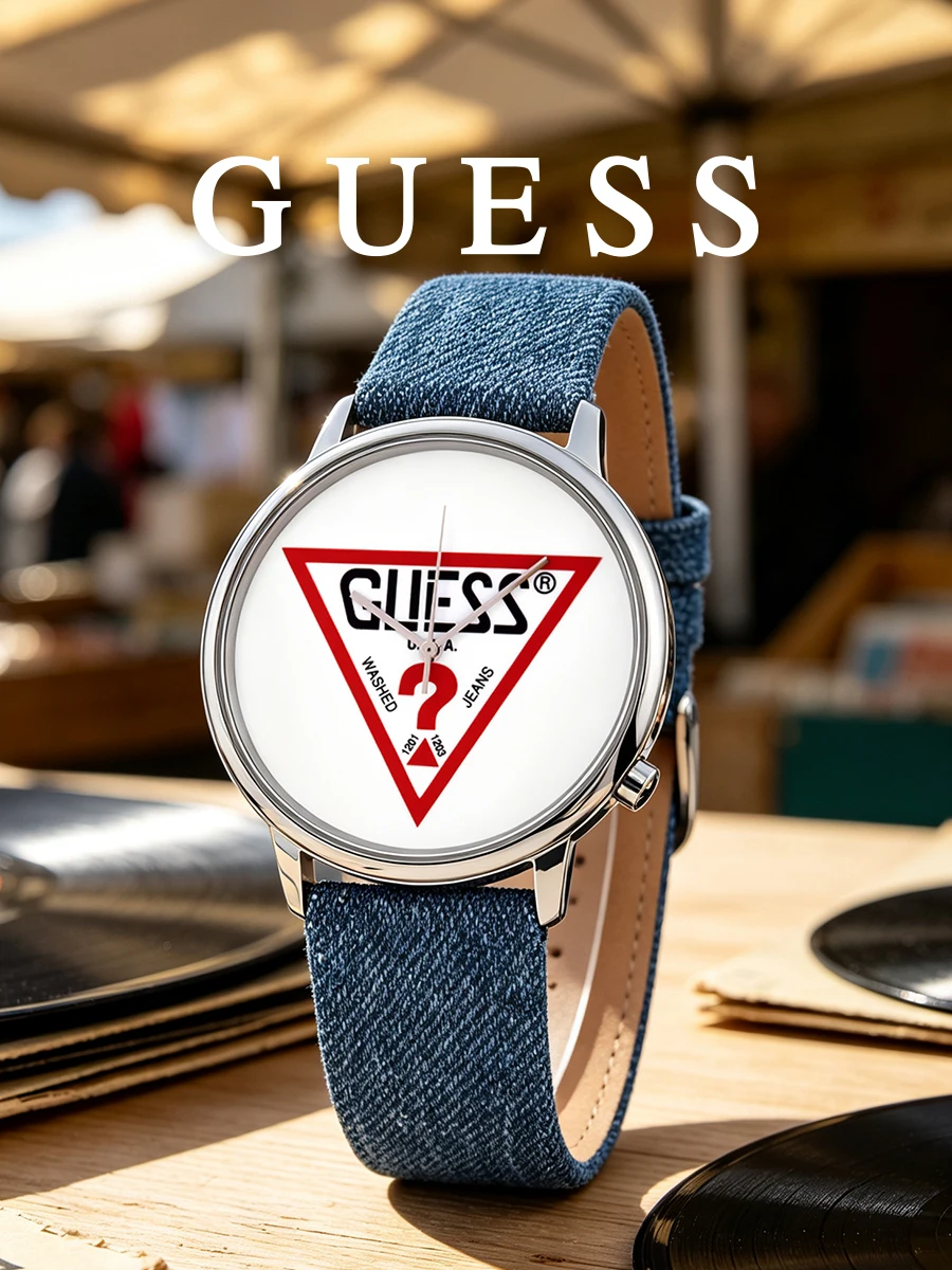 orologio-unisex-guess-con-cinturino-in-denim-blu-quadrante-con-logo-iconico-movimento-al-quarzo-analogico-per-stili-casual-e-quotidiani