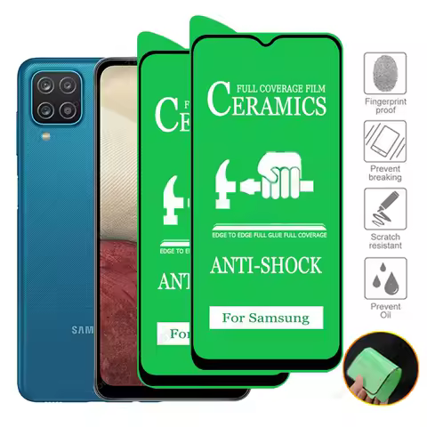 2-5PCS Full Glue Cover Ceramic Film For Samsung Galaxy A12 A11 A22 A23 A21S A31 A10 A50 A70 A51 A71 A72 A73 5G Screen Protectors