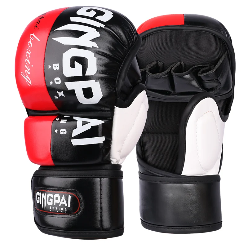 Professional MMA Half-Finger Fighting Boxing Gloves Thickened Sanda Free Fighting Mixed Martial Arts Training Gloves