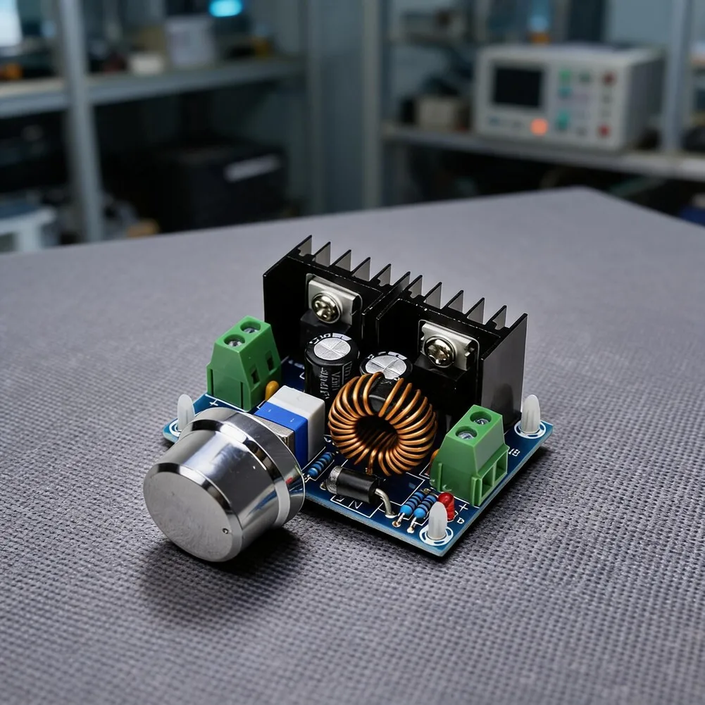 4pcs XL4016 DC-DC Step Down Regulator Module Adjustable Converter 1.25-36V Output 4-40V Input for 8a 200W for Blue PCB Board