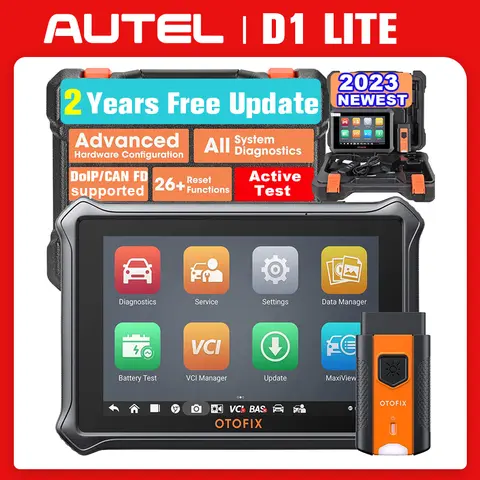 OTOFIX D1 Lite Bluetooth Car Diagnostic Tool OBD2 Scanner Bi-Directional Automotive Scan Tool 2 Years Free Update Active Test