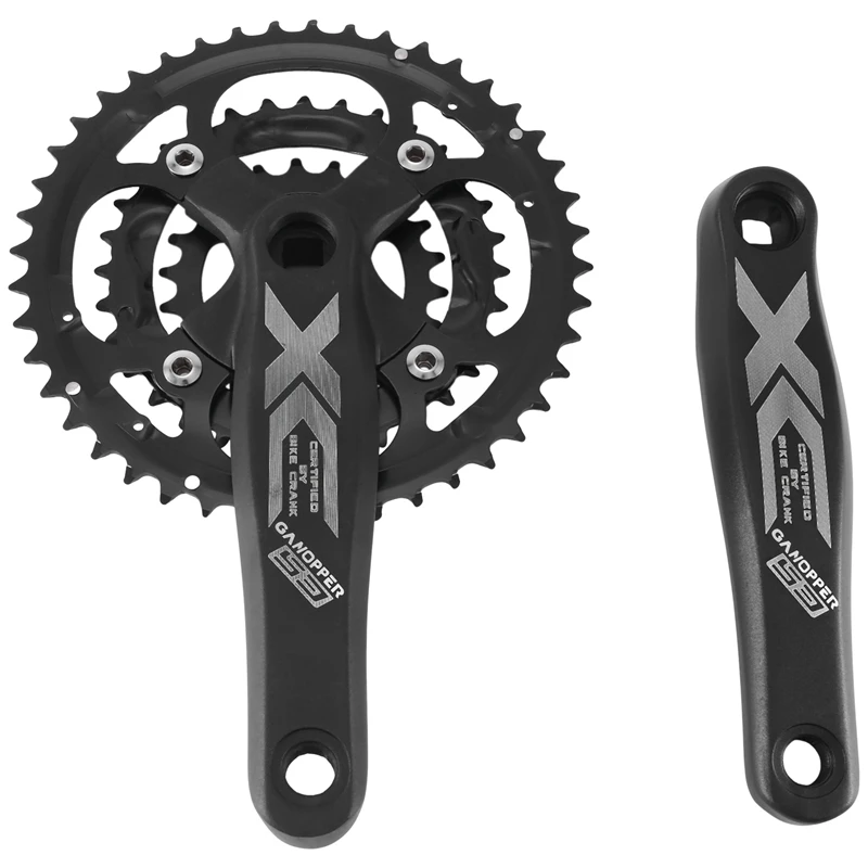 GANOPPER Bicycle Crankset 64/104BCD 32T Disc Compatible 8S/9S/10S/ 11-Speed 170Mm Crank Mountain Bike Chainring Black