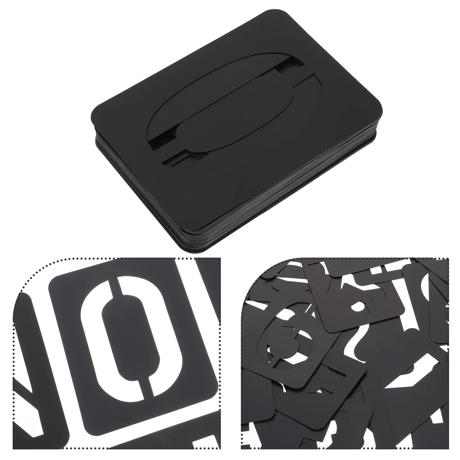 1Set Plastic Ruler Template Alphabet Stencil Number Stencils for Craft Painting Reusable DIY Letter Patterns Large Size Washable