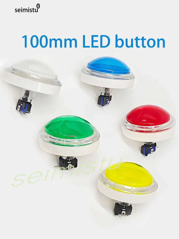 100mm Arcade Big Push Button Beleuchtete Led Antwortschalter Video Rhythmus Von Musik Spiel Verkaufsautomat Münze Arcade Flipper teil – Detail 10