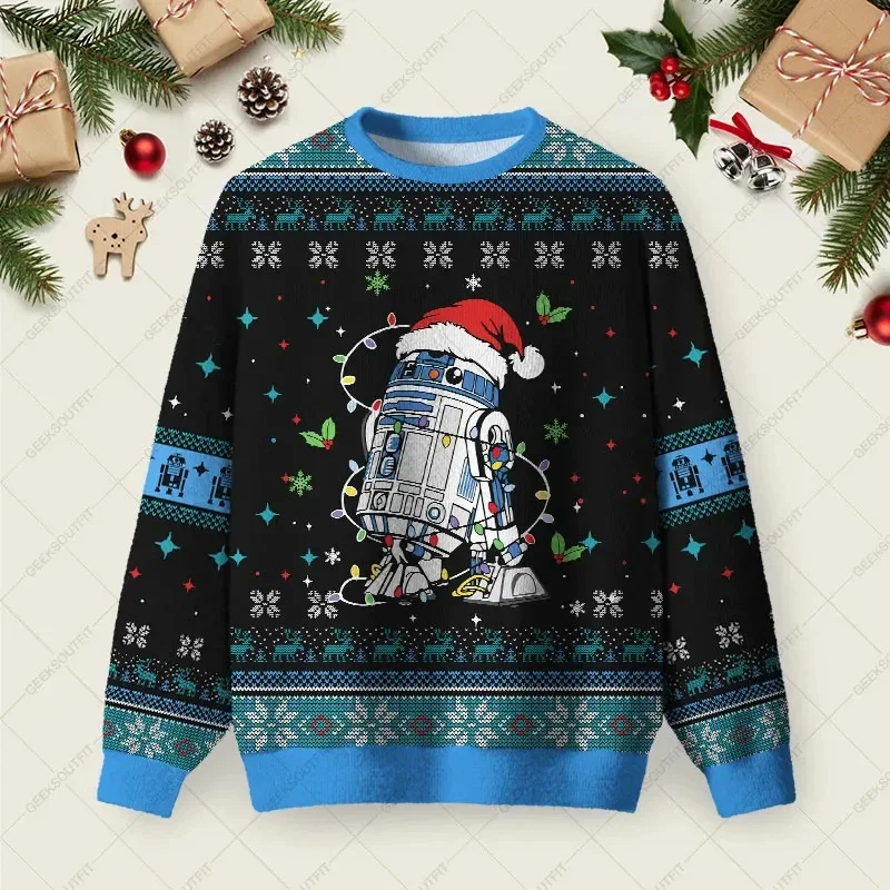 3D-Druck Lebkuchenmann Grafik-Sweatshirts Lustiger Weihnachtsmann Hässlicher Weihnachtspullover Unisex Weihnachten 2026 Pullover Freizeitkleidung – Detail 11