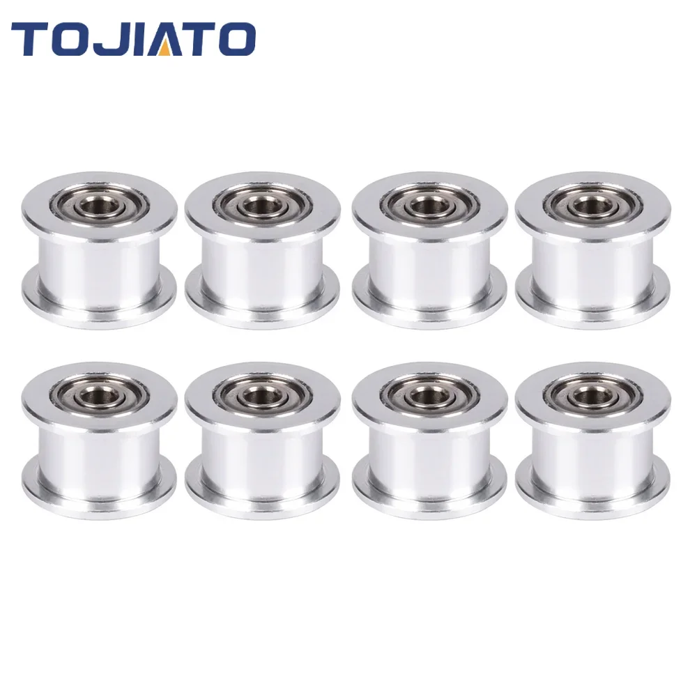 2/4/6pcs GT2 Idler Timing Pulley 16/20 Tooth Wheel Bore 3/5mm Aluminium Gear Teeth Width 6/10mm For Ender 3 CR10 Printer Reprap