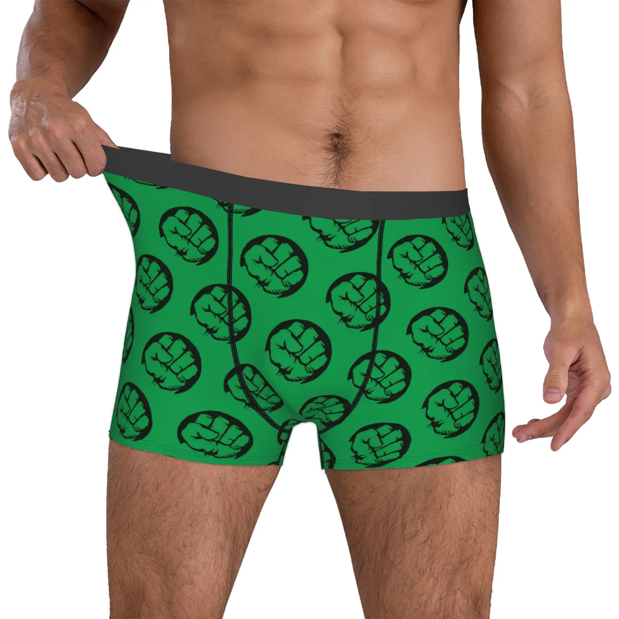 

Custom H-Hulks Underwear Male Printed Comics Boxer Briefs Shorts Panties Breathable Underpants