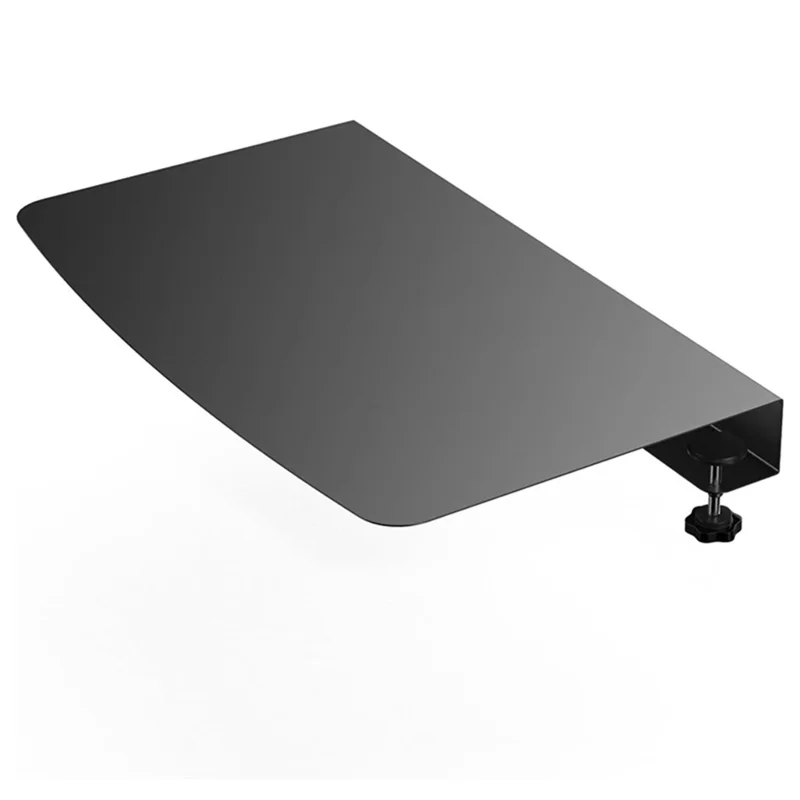 

【B07R】Clamp-On Corner Desk Connector Sleeve Plate L Desk Platform Extender Attachment Corner Desk Mat - Black