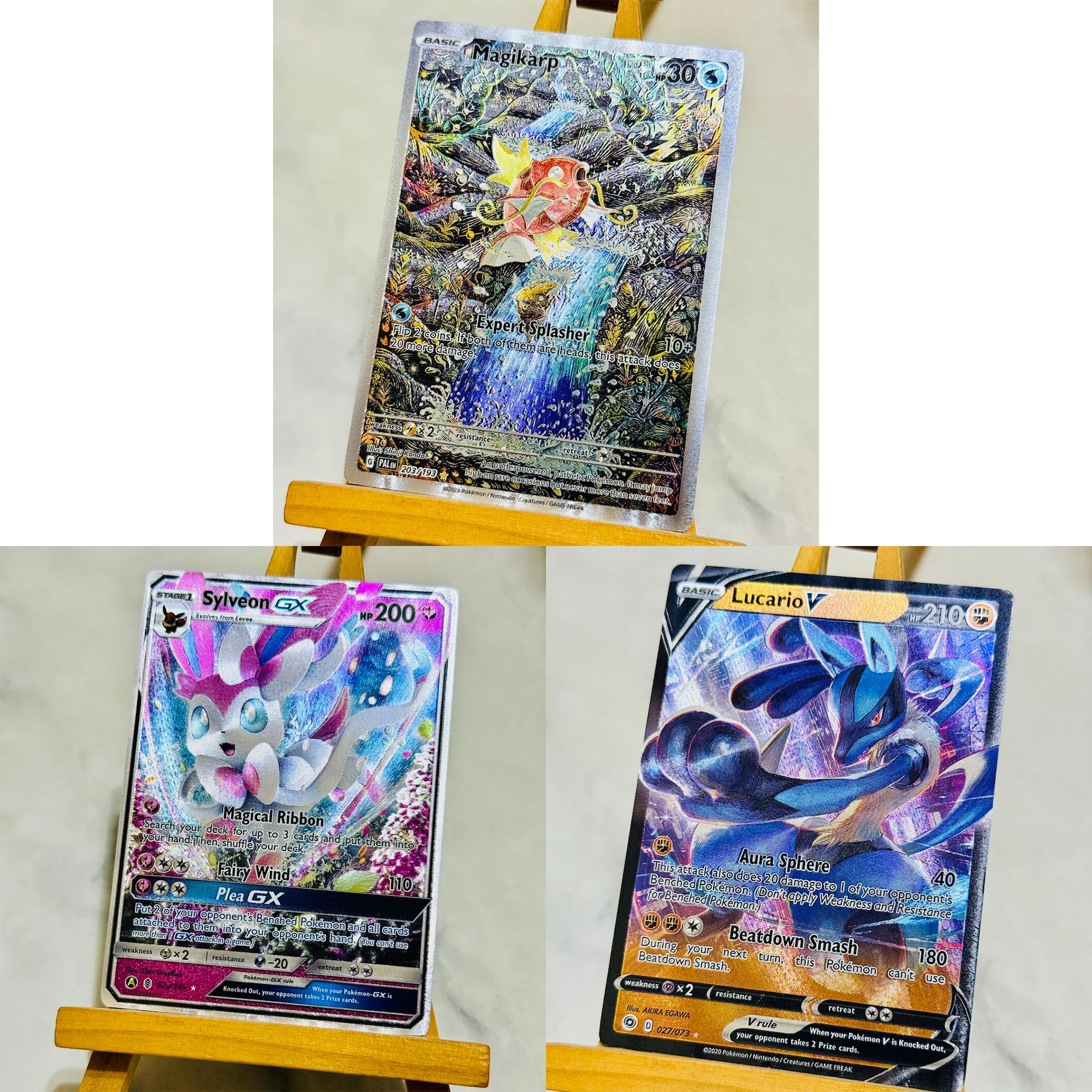 DIY Self Control Mewto Psyduck Dragonite Gengar Collect Signature Trading Flash Card Anime Cartoon Christmas Gift Collectors
