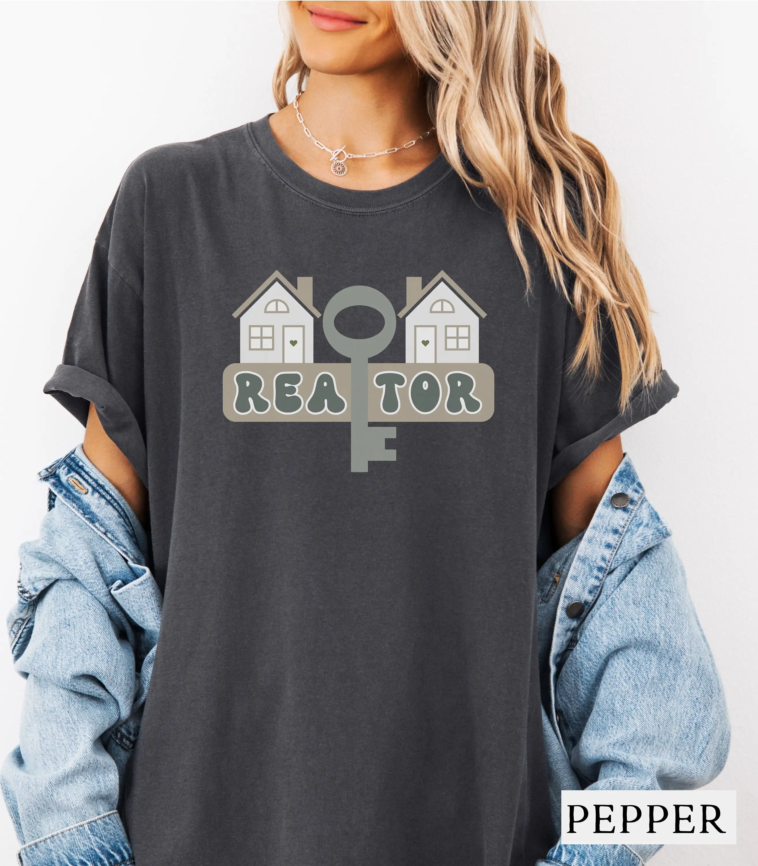 Футболка для риэлторов House Key Агент по недвижимости Реактор Идеальное закрытие Маркетинг