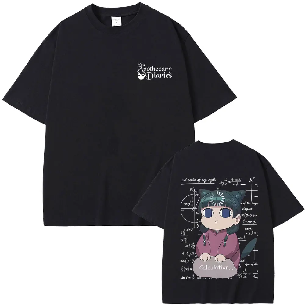 

Anime The Apothecary Diaries T-shirt Kawaii Cute Maomao Print Short Sleeve Men Women Casual Soft Cotton Oversized T Shirts Tops