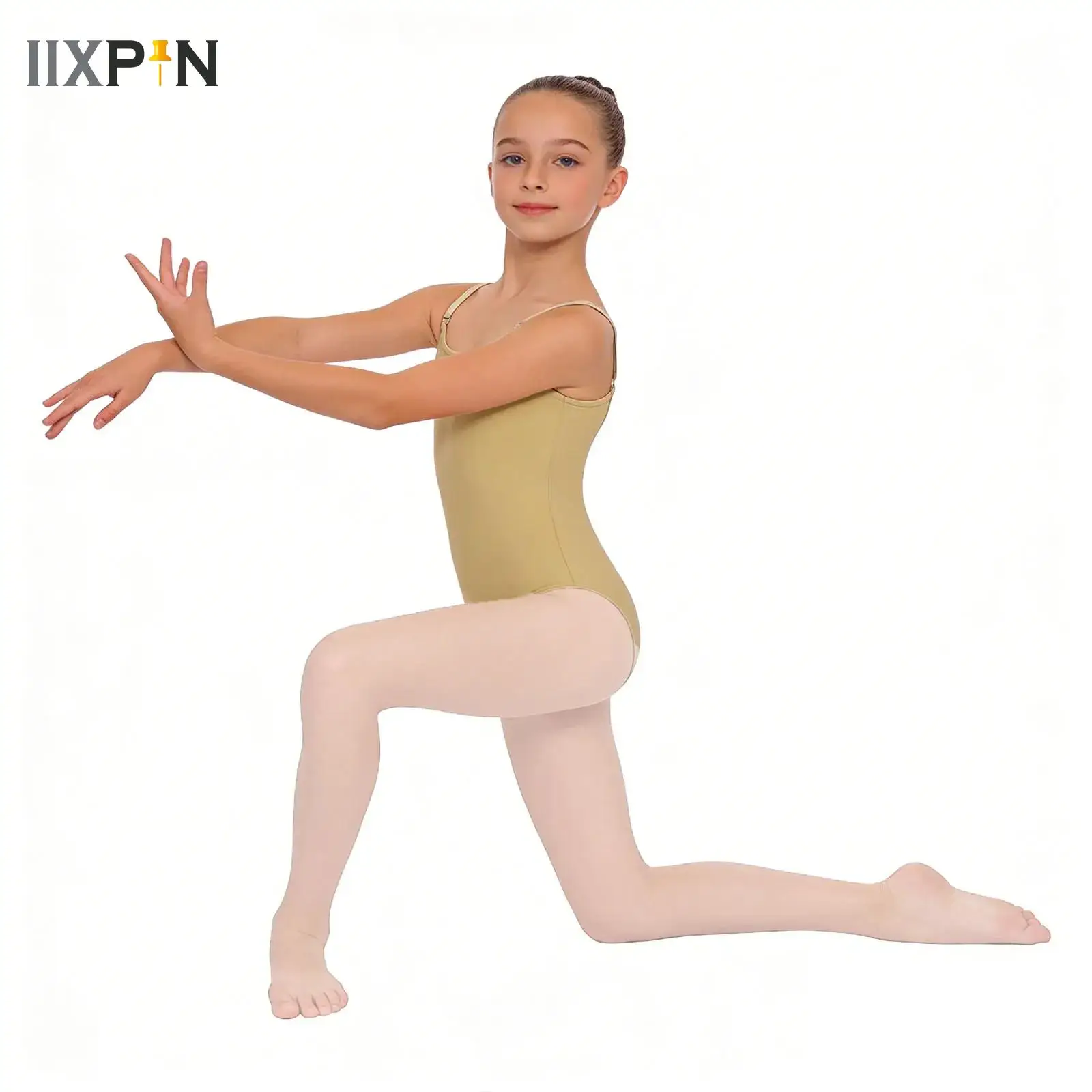 

Nude Seamless Camisole Undergarments Briefs Ballet Dance Leotard for Dance Gymnastics Bodysuit Adjustable Straps Jersey Tops