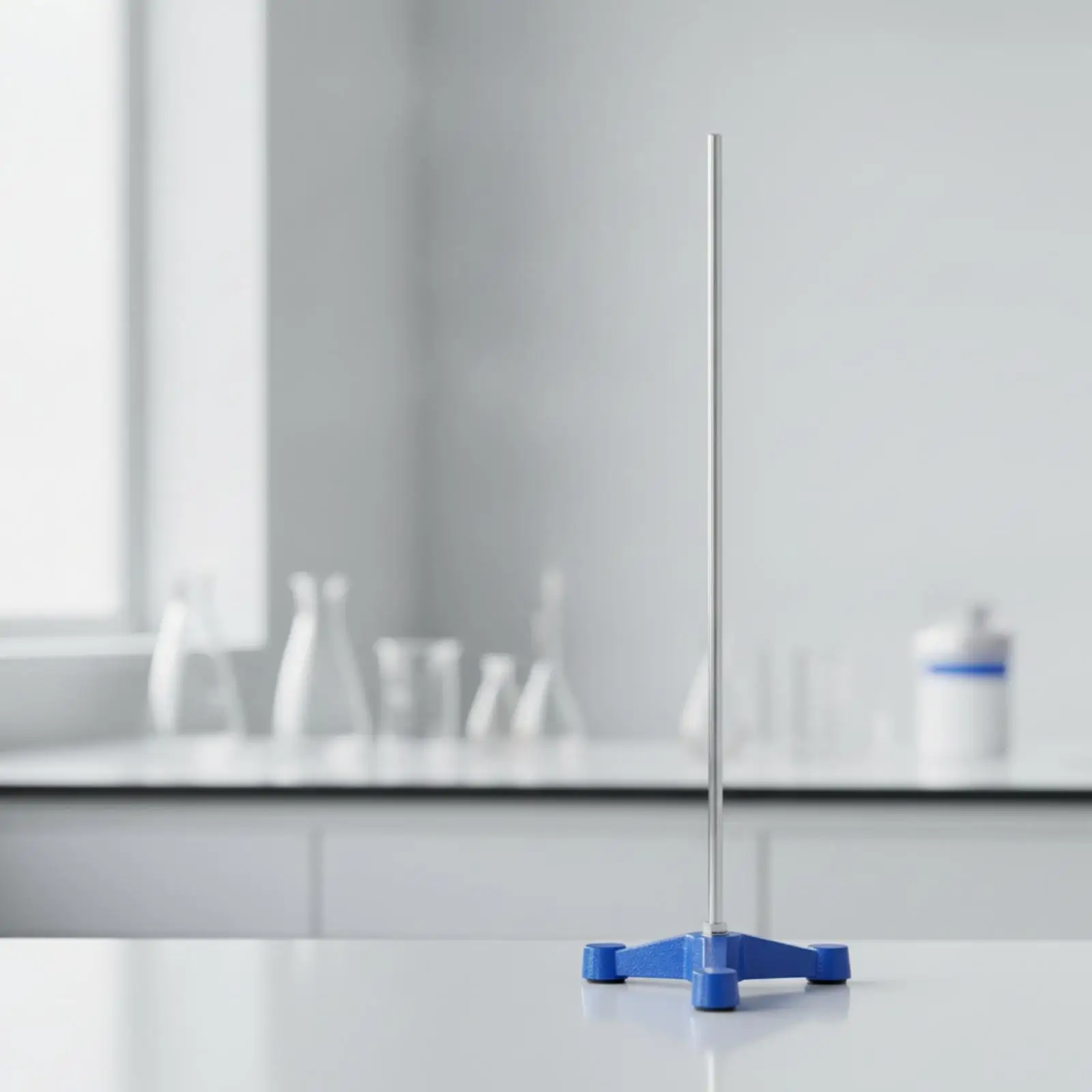 Retort Stand with Three-Legged Base Stable Research Facility Retort Stand Sturdy