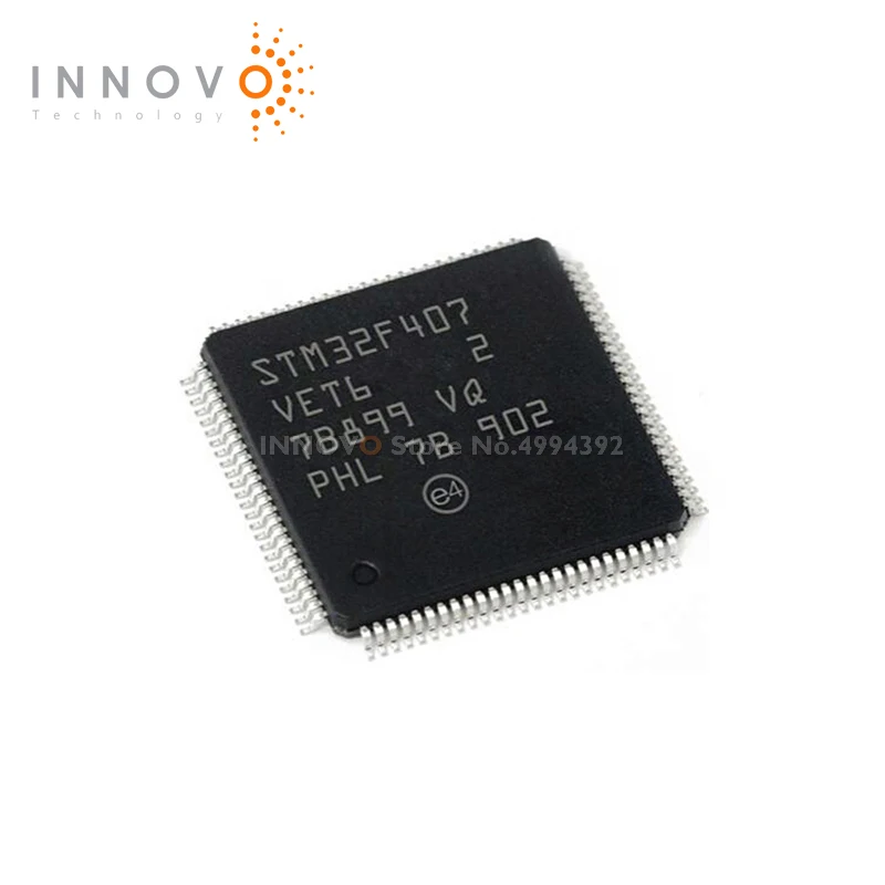 1PCS STM32F407VET6 TMS320F2802PZA-60 STM32F407 TMS320F2802 LQFP-100 MCU 32BIT 512KB 64KB FLASH IC CHIP New original