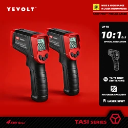 YEVOLT TA600+ Series Digital Infrared Thermometer Handheld Non Contact IR Laser Heat Temperature Gun Point HD Screen for Cooking