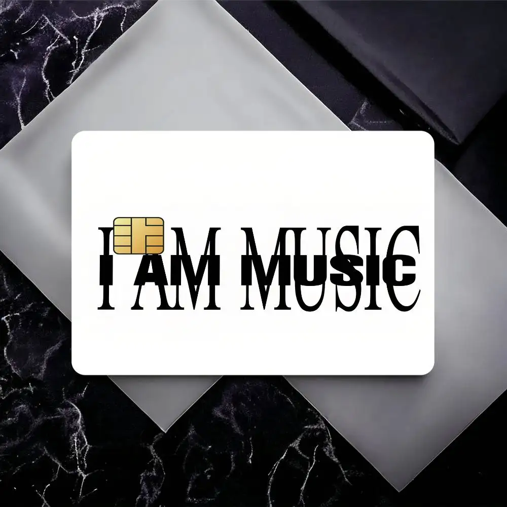 IAMMUSIC Poster Waterproof Film P-PlayboI CartI skin Cover 4PCS Credit Card stickers Debit Front Decoration Bank Subway Pass