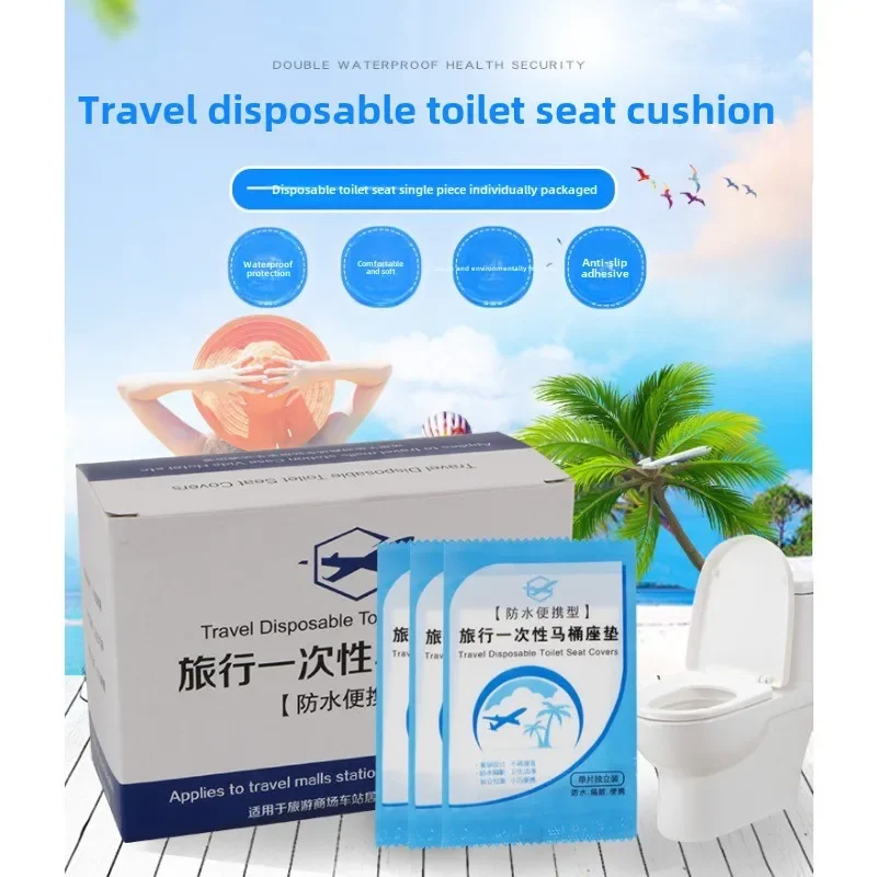 Camping Travel For Toilet Seat Cover Disposable Hotel Accessories Toilet Protector to Sit Set of Bath Mats Bathroom Pad Mat Use