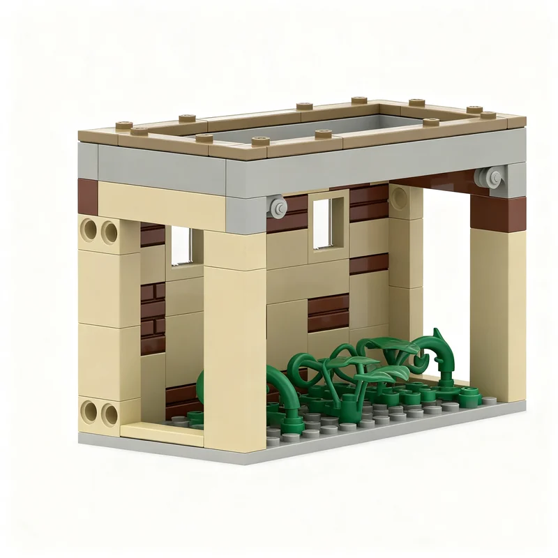 237pcs MOC Harry Rooms Underneath The Forbidden Corridor Model Building Blocks Christmas Gift Idea Collection Display Assemble