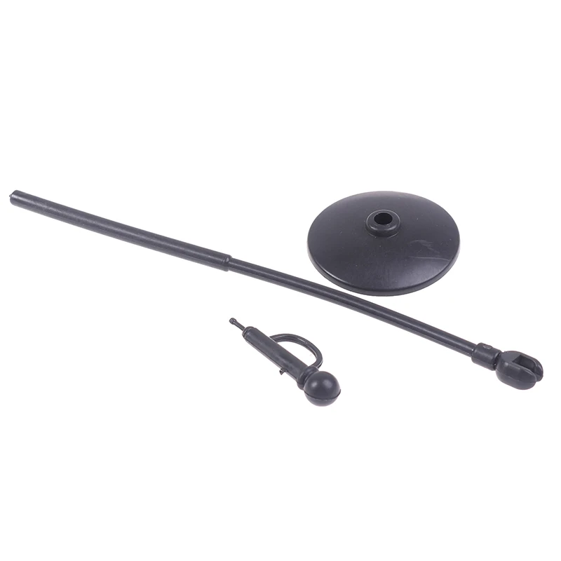 لعبة نموذج ميكروفون صغير لطيف من البلاستيك دمية ، إكسسوارات أثاث مصغرة ، مجموعة واحدة